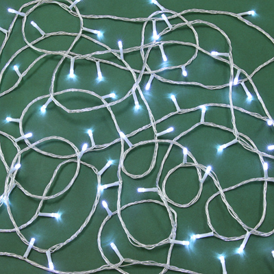 VETTA Гирлянда эл. вьюн улич, 20м, 160LED, белый, 8 реж, ПВХ проз, коннект, IP54, 220В (24В)