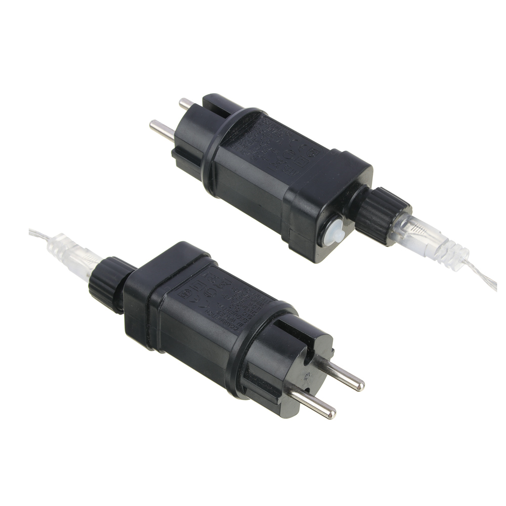 VETTA Гирлянда эл. вьюн улич, 20м, 160LED, белый, 8 реж, ПВХ проз, коннект, IP54, 220В (24В)