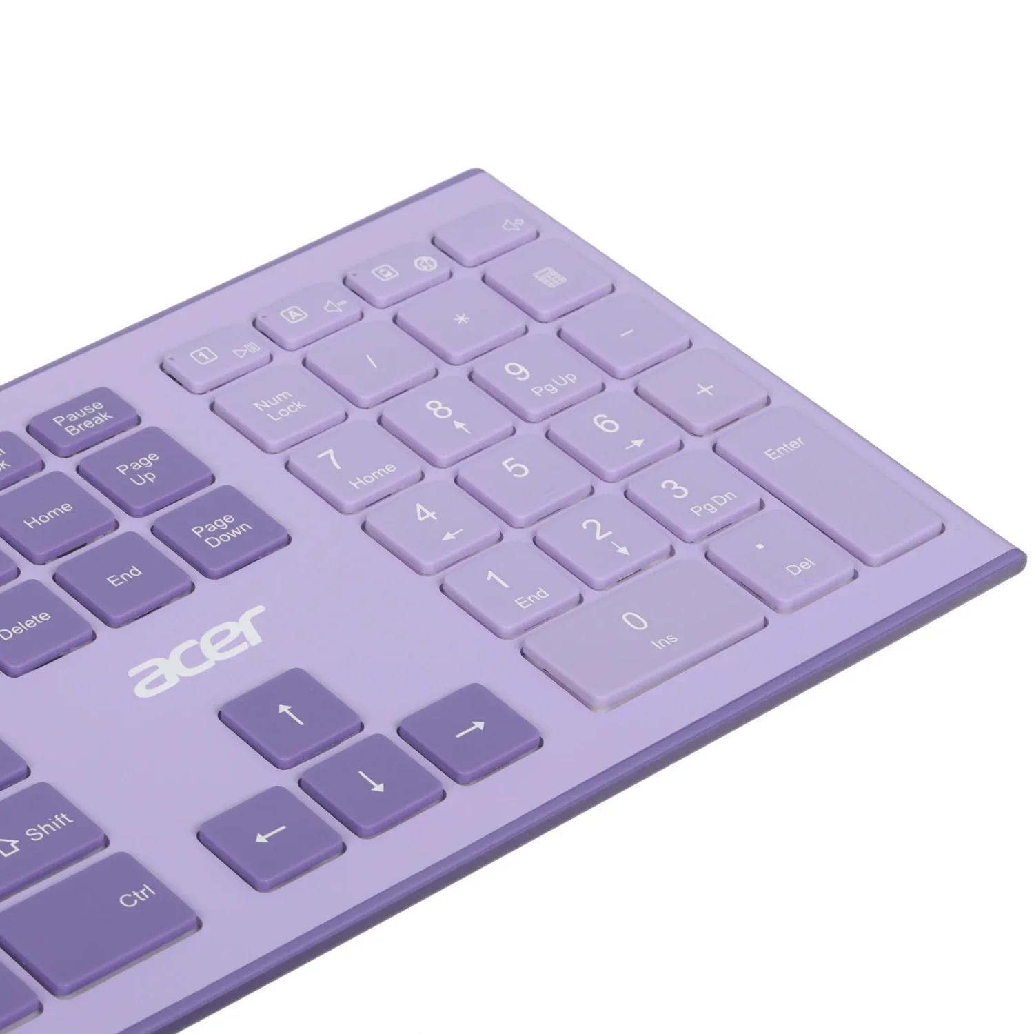 Комплект клавиатура + мышь Acer OCC205 беспроводной USB, 1200 dpi, фиолетовый