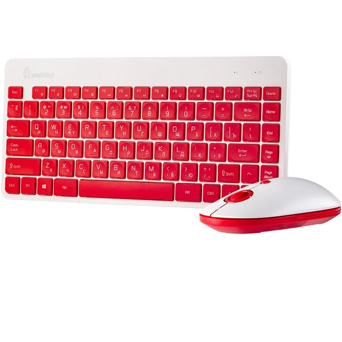 Комплект клавиатура + мышь Smartbuy 220349AG красно-белый SBC-220349AG-RW