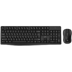 Комплект клавиатура + мышь Оклик S260W клав:черный мышь:черный USB беспроводная Multimedia (2066170)