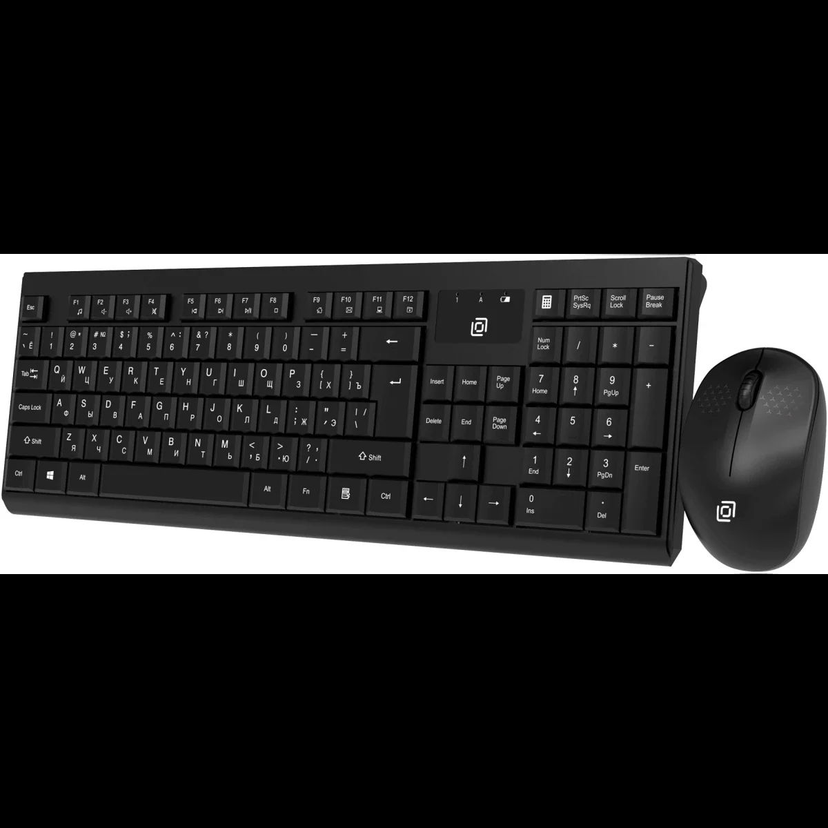 Комплект клавиатура + мышь Оклик S269W клав:черный мышь:черный USB беспроводная slim Multimedia (2070303)