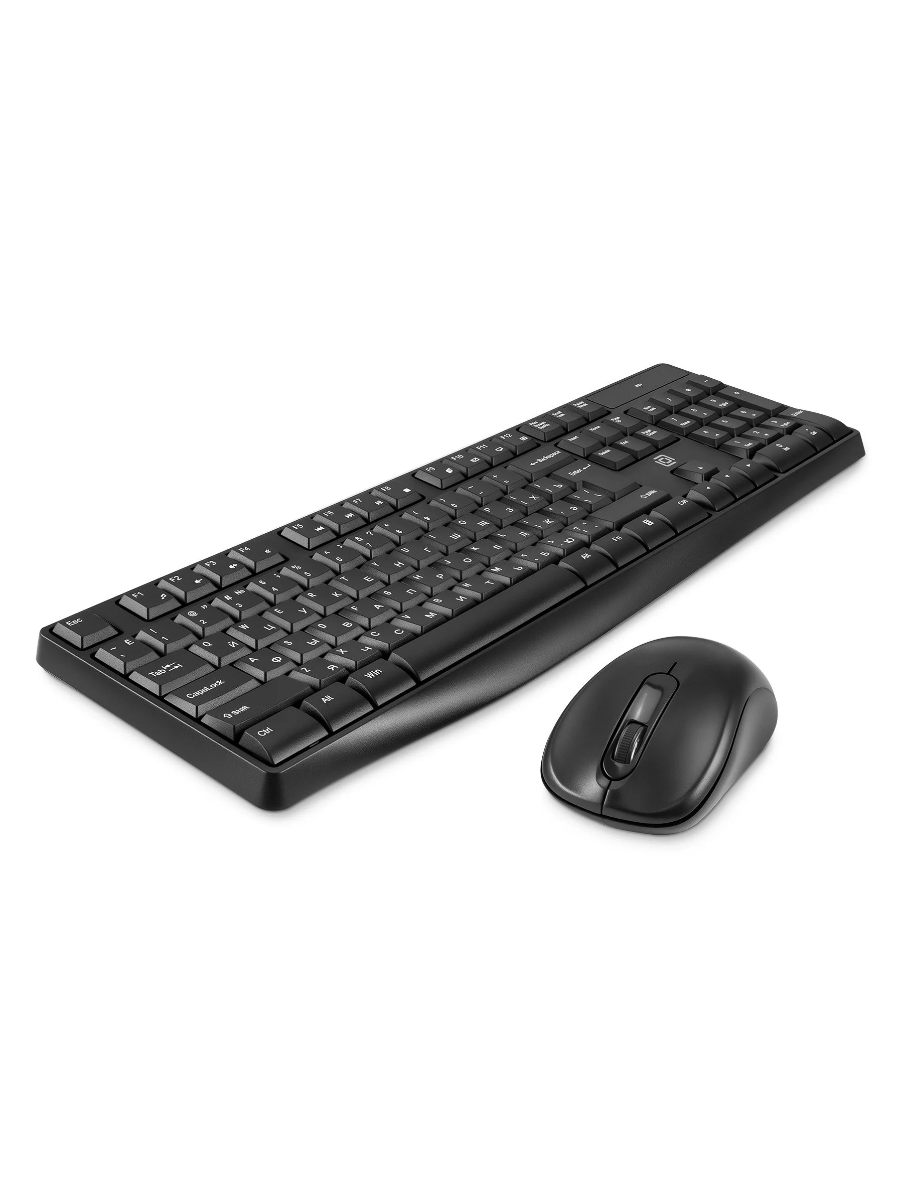 Комплект клавиатура + мышь Оклик S277W клав:черный мышь:черный USB беспроводная Multimedia (2066172)