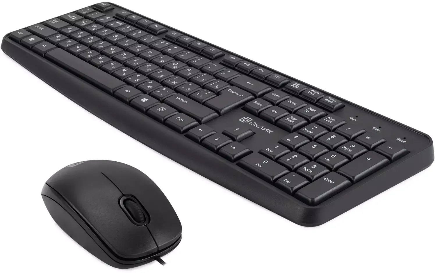 Комплект клавиатура + мышь Оклик S603 клав:черный мышь:черный USB