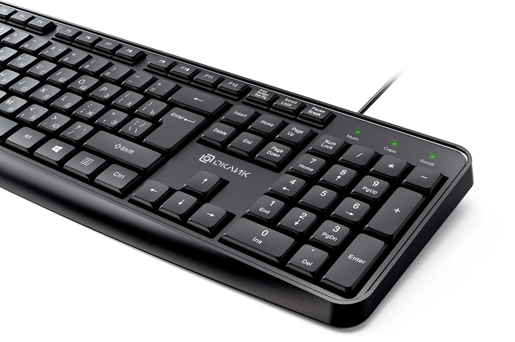 Комплект клавиатура + мышь Оклик S603 клав:черный мышь:черный USB