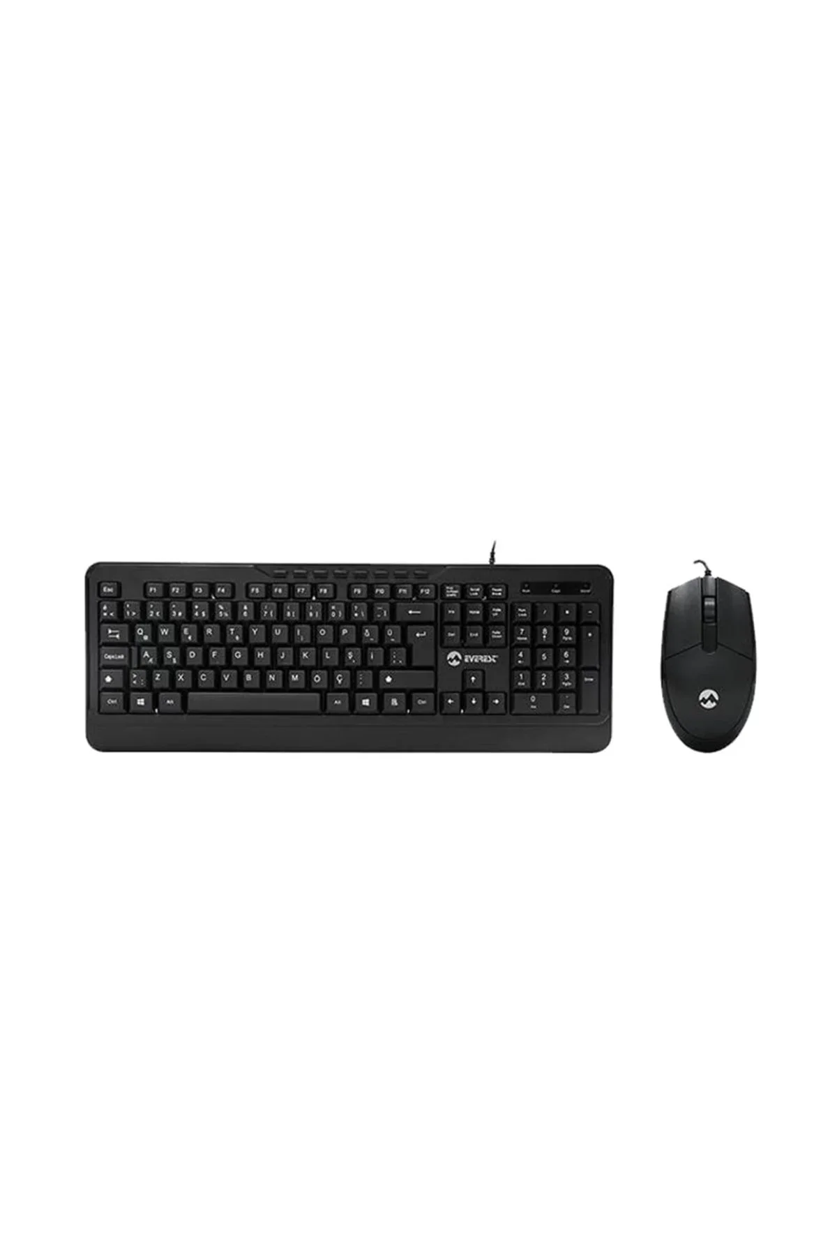 Комплект клавиатура и мышь ABR KM600 черный, интерфейс USB, проводной, RU/EN