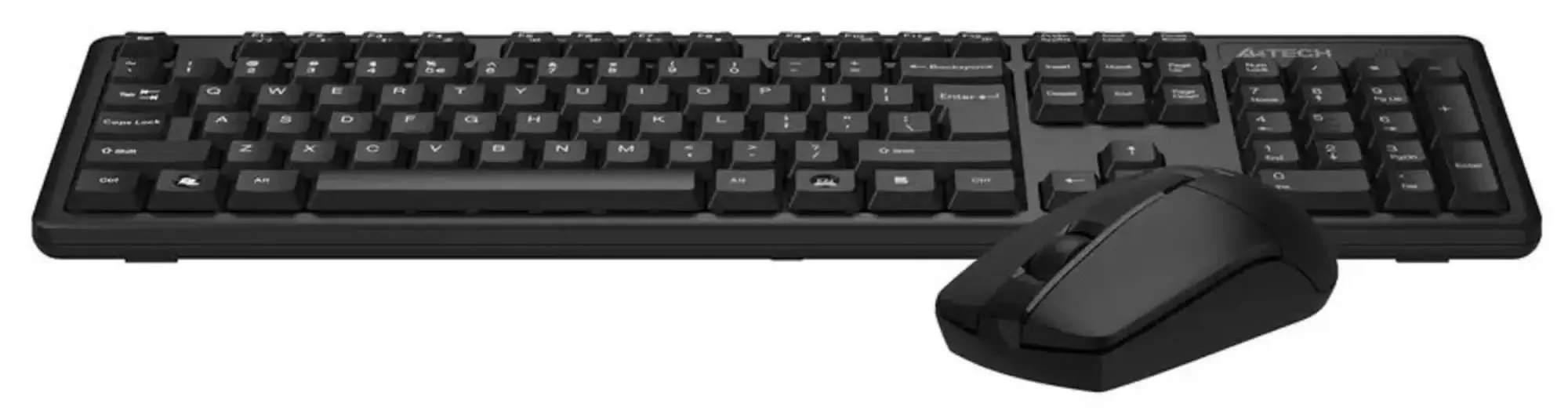 Комплект клавиатура+мышь A4Tech 3330N беспроводной, USB, 1200 DPI, чёрный
