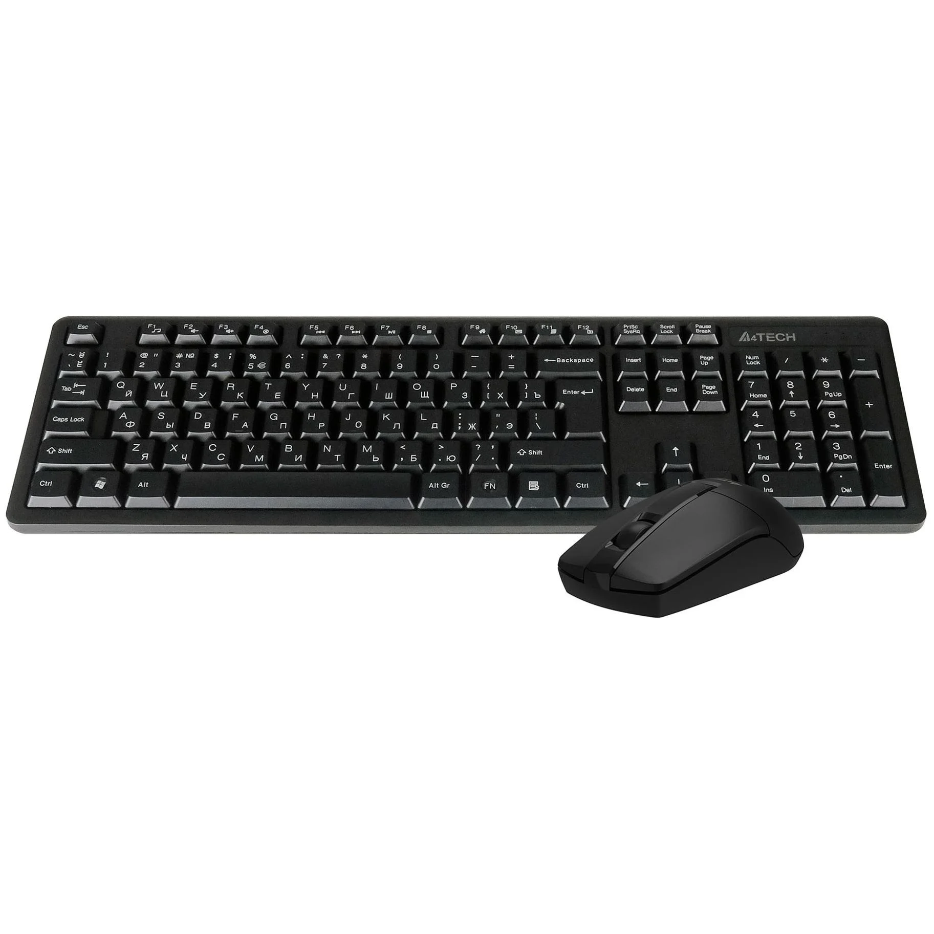 Комплект клавиатура+мышь A4Tech 3330N беспроводной, USB, 1200 DPI, чёрный
