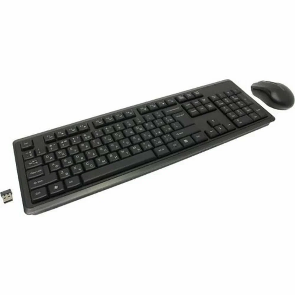 Комплект клавиатура+мышь A4Tech 4200N беспроводной, USB, 1000 DPI, чёрный