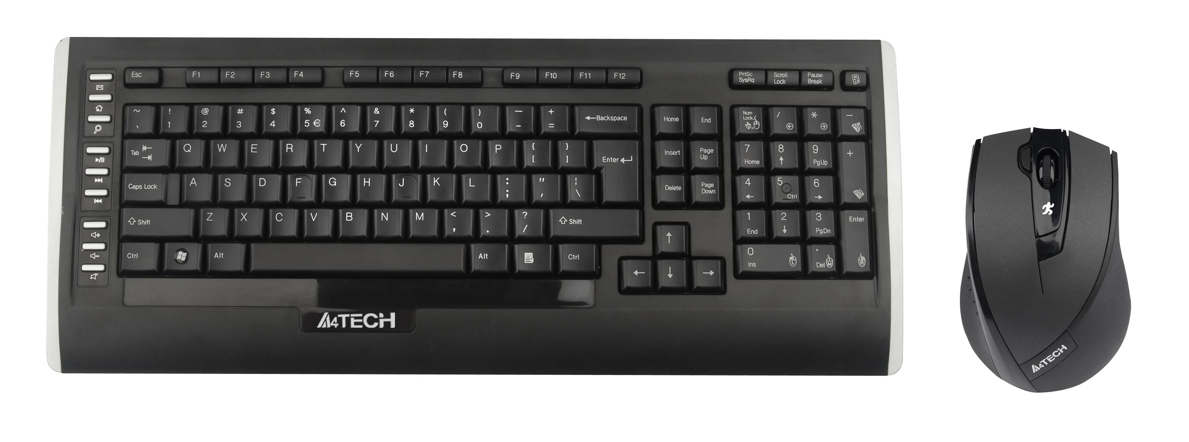 Комплект клавиатура+мышь A4TECH 9300F беспроводной, USB, 2000 DPI, чёрный