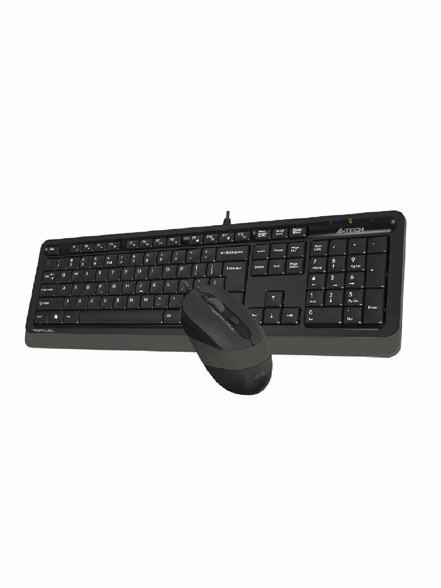 Комплект клавиатура+мышь A4Tech FStyler F1010 проводной, USB, 1600 DPI, чёрный