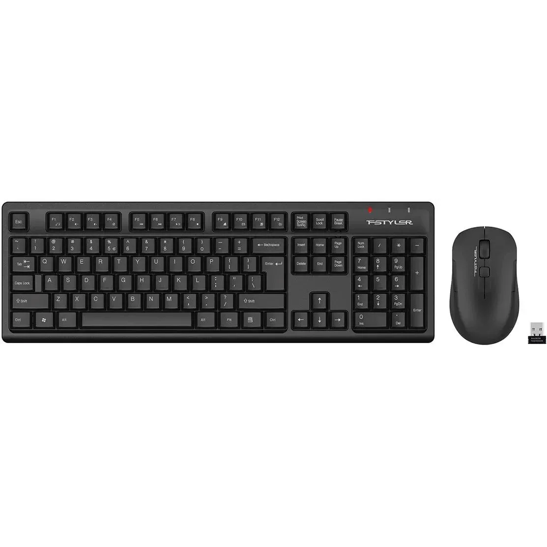Комплект клавиатура+мышь A4Tech FStyler FG1200S беспроводной, USB, чёрный