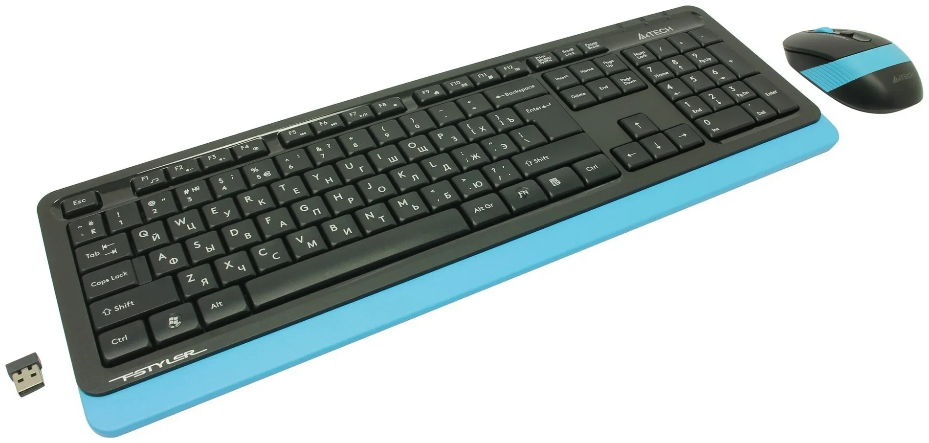 Комплект клавиатура+мышь A4Tech FStyler FG1200S беспроводной, USB, чёрный