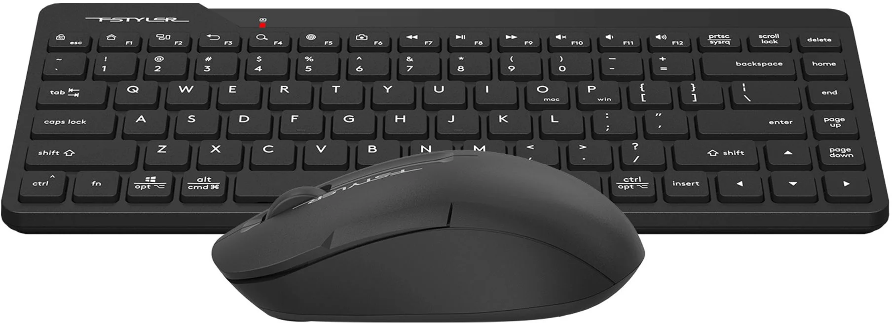 Комплект клавиатура+мышь A4Tech FStyler FG2200 Air2 беспроводной, USB, 1200 DPI, черный