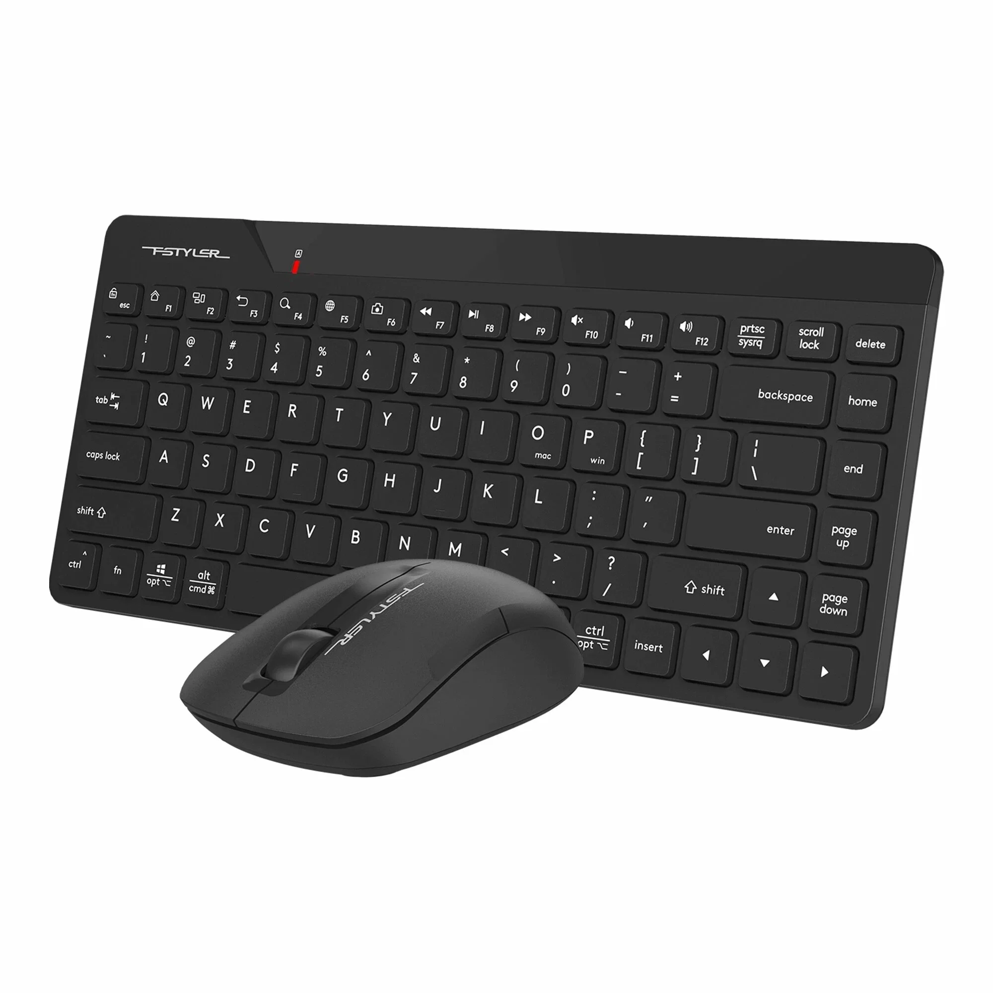 Комплект клавиатура+мышь A4Tech FStyler FG2200 Air2 беспроводной, USB, 1200 DPI, черный
