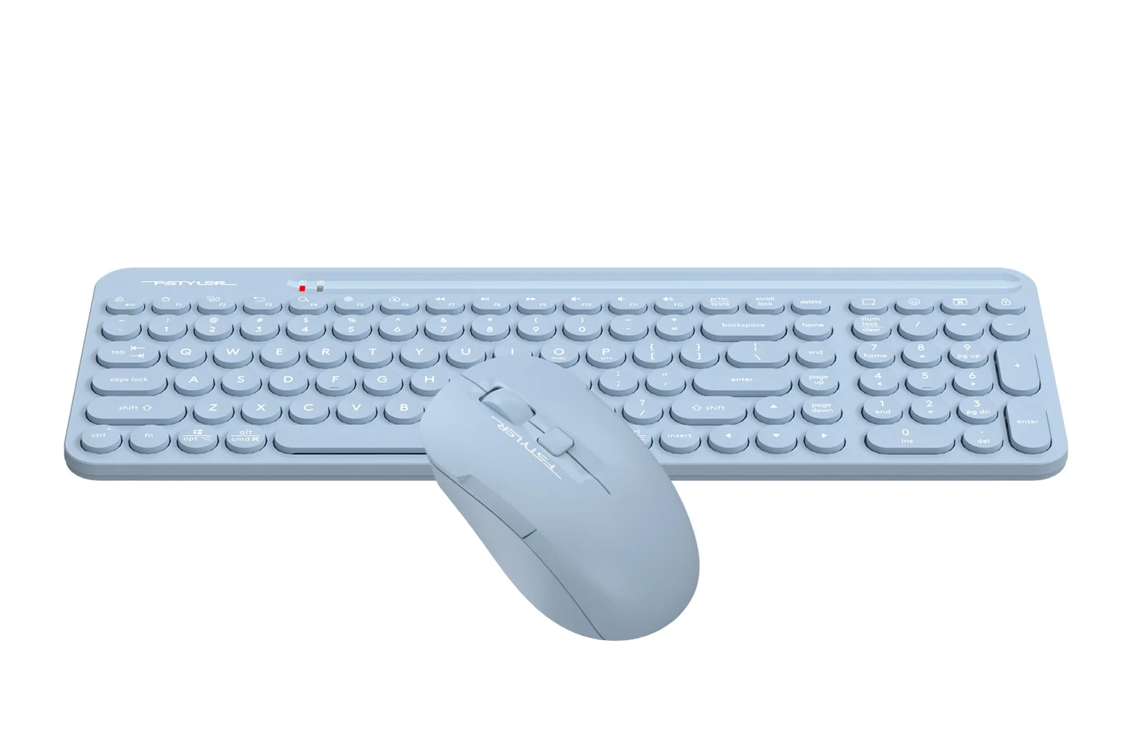 Комплект клавиатура+мышь A4Tech FStyler FG3200 Air Blue беспроводной, USB, 2000 DPI, голубой