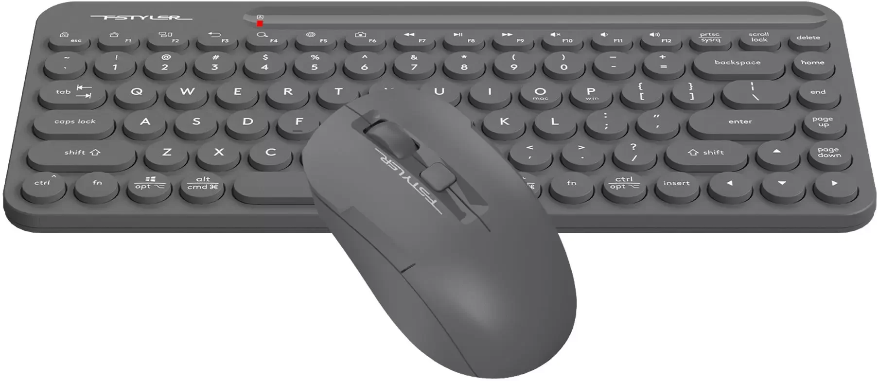 Комплект клавиатура+мышь A4Tech FStyler FG3200 Air2 беспроводной, USB, 2000 DPI, серый