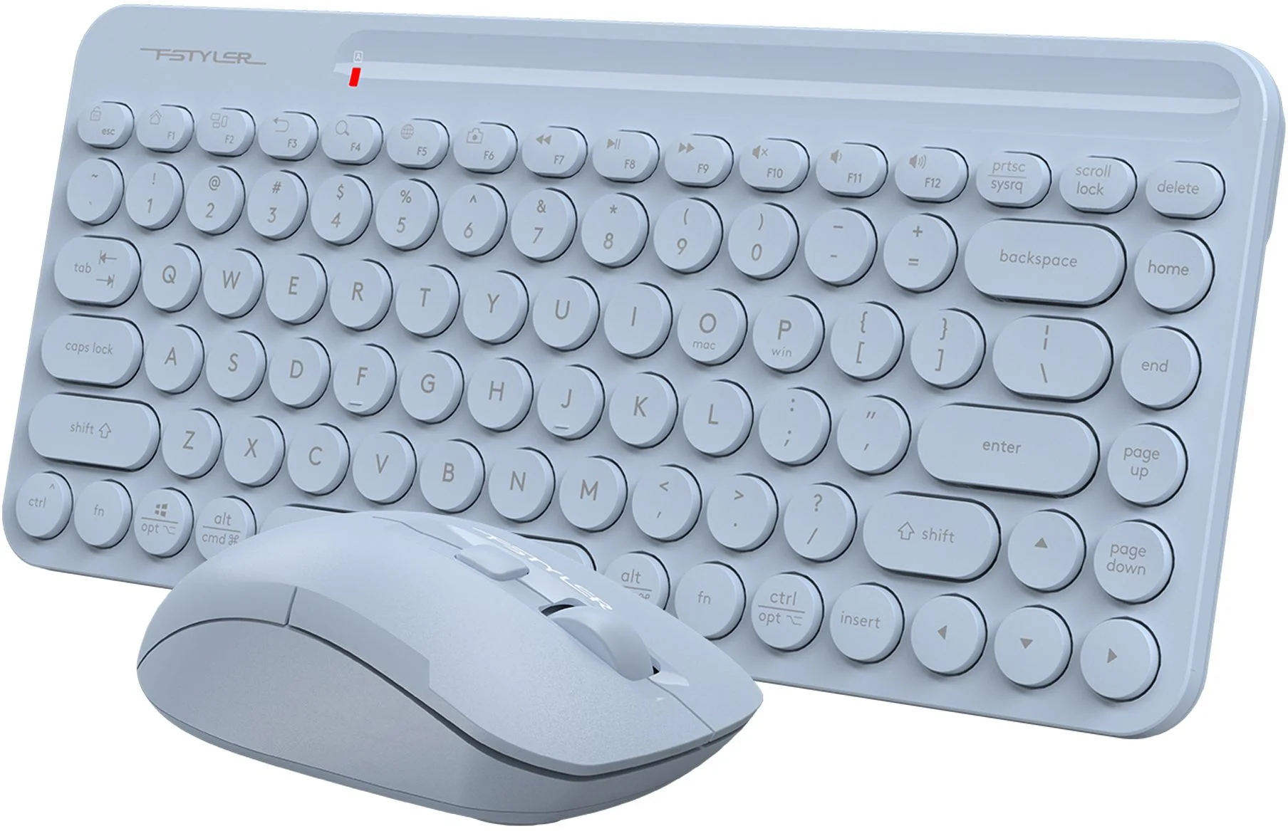 Комплект клавиатура+мышь A4Tech FStyler FG3200 Air2 беспроводной, USB, 2000 DPI, синий