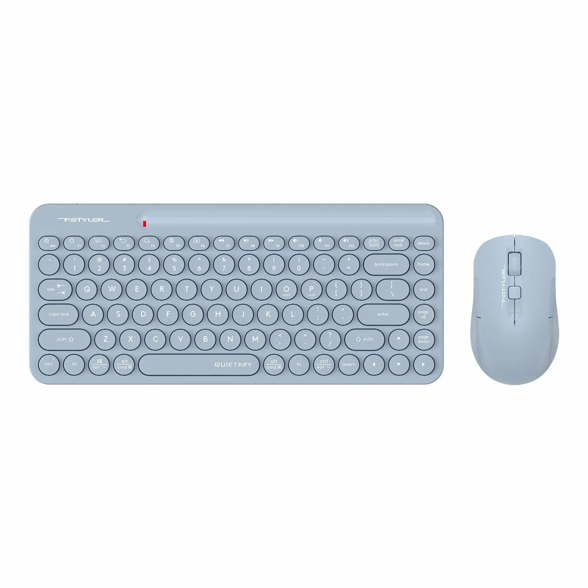 Комплект клавиатура+мышь A4Tech FStyler FG3300 Air2 беспроводной, USB, 2000 DPI, синий