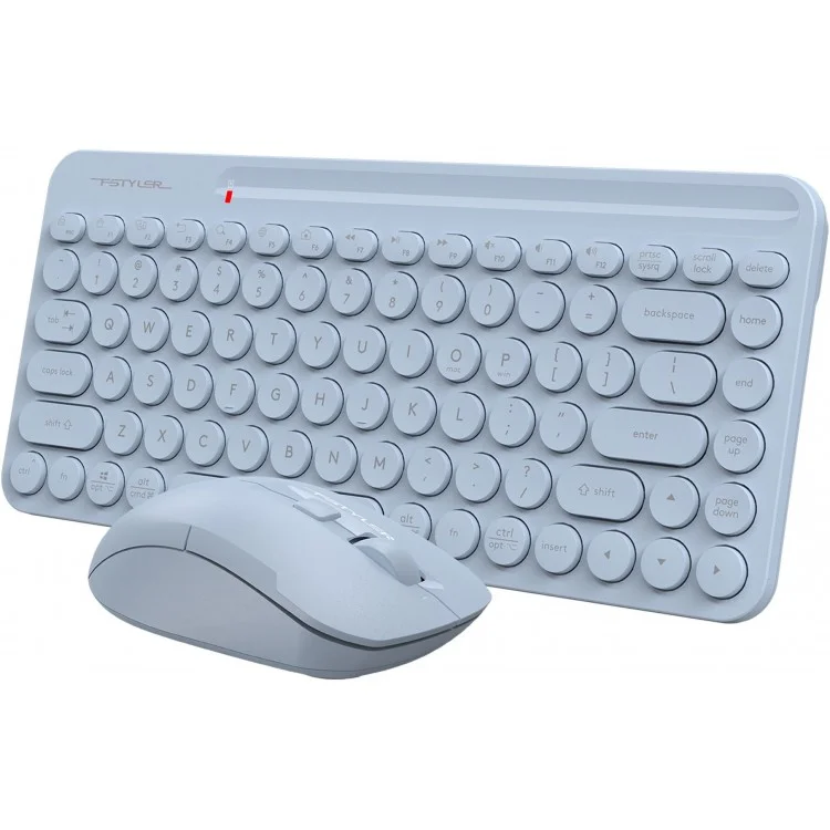 Комплект клавиатура+мышь A4Tech FStyler FG3300 Air2 беспроводной, USB, 2000 DPI, синий
