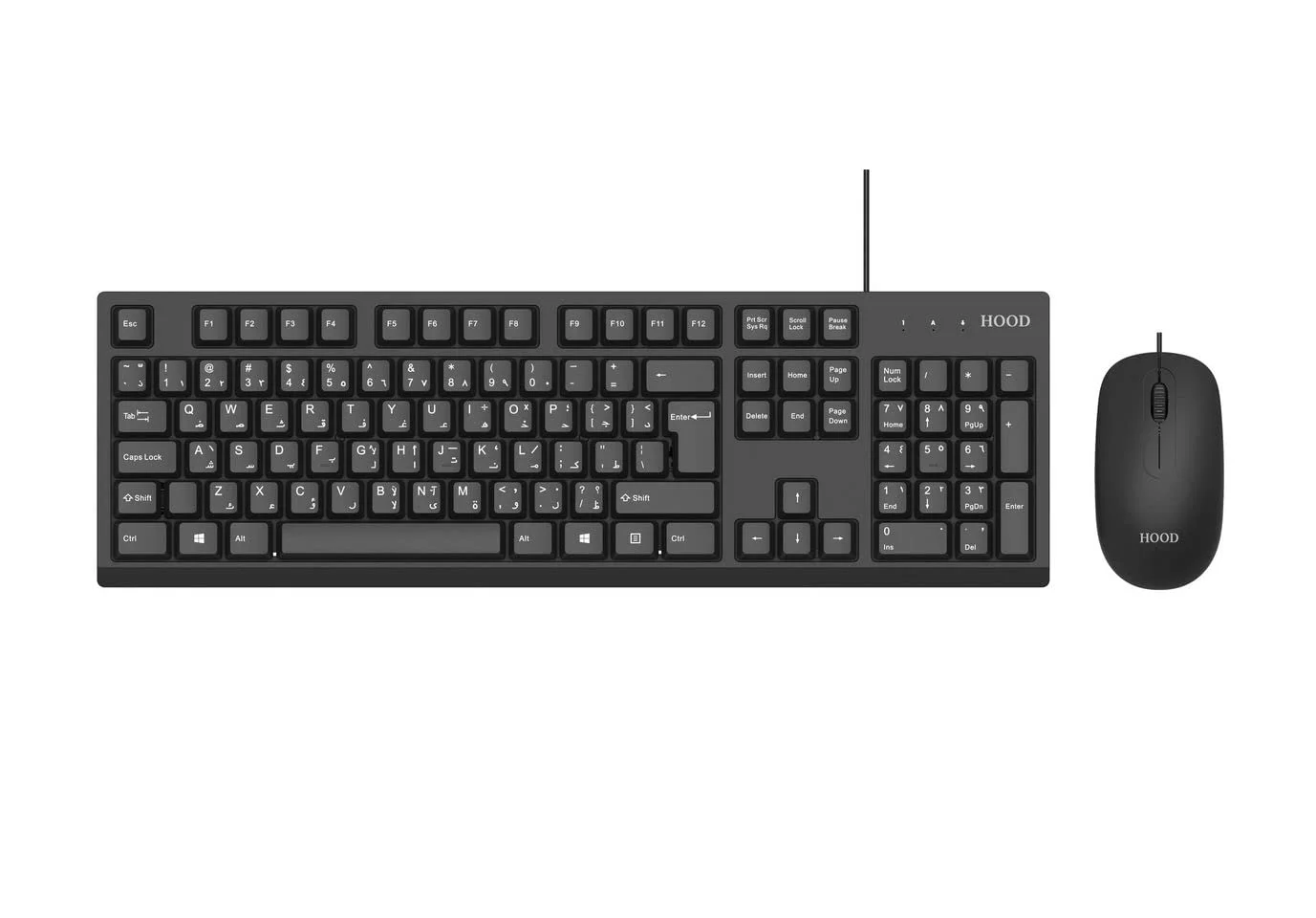 Комплект клавиатура+мышь A4Tech KK-3330S проводной, USB, 1200 DPI, чёрный