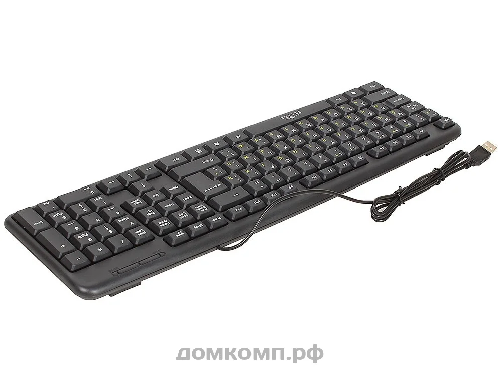 Комплект клавиатура+мышь A4Tech KRS-8372 проводной, USB, 1200 DPI, чёрный