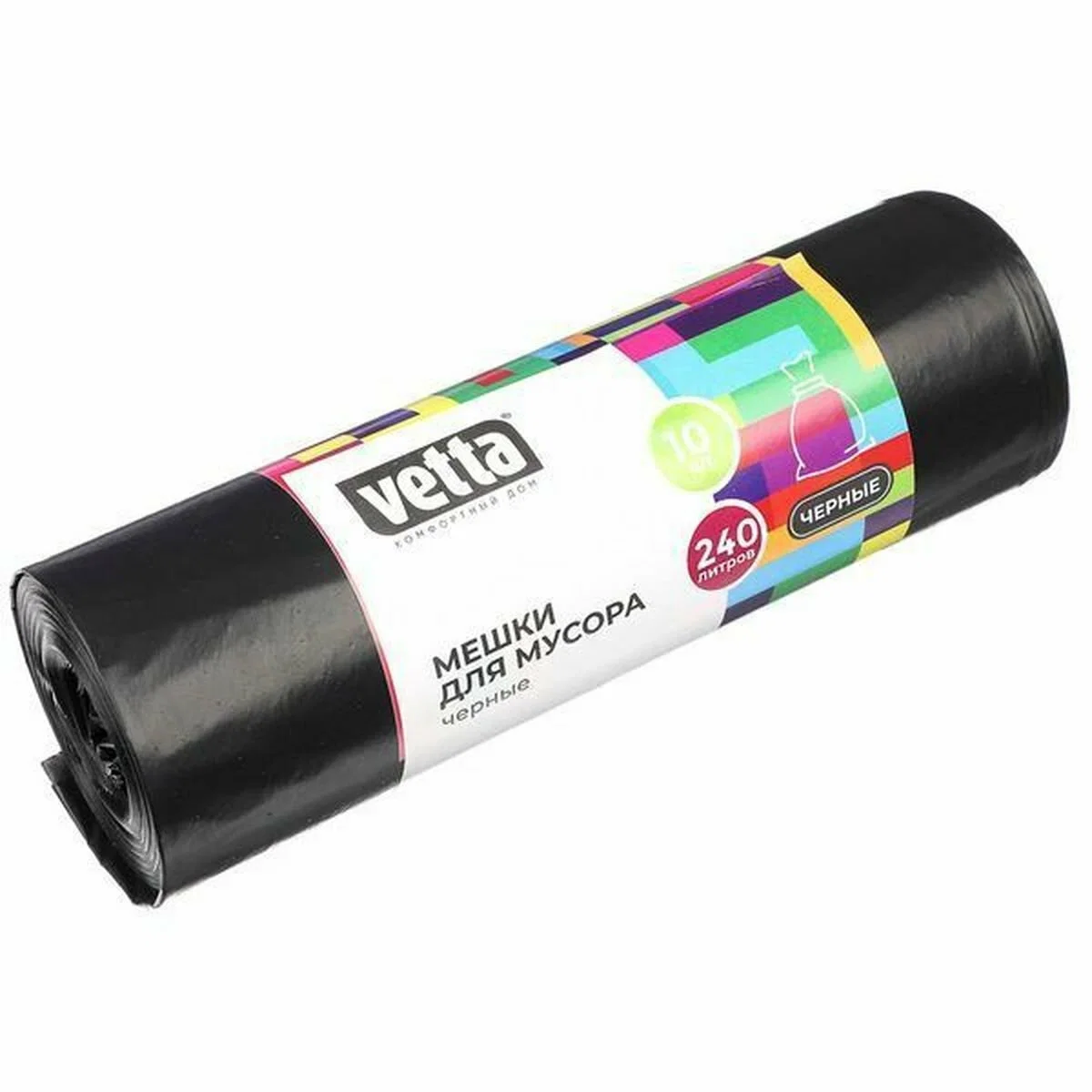 VETTA Мешки для мусора 240л, 10шт, 40 микрон