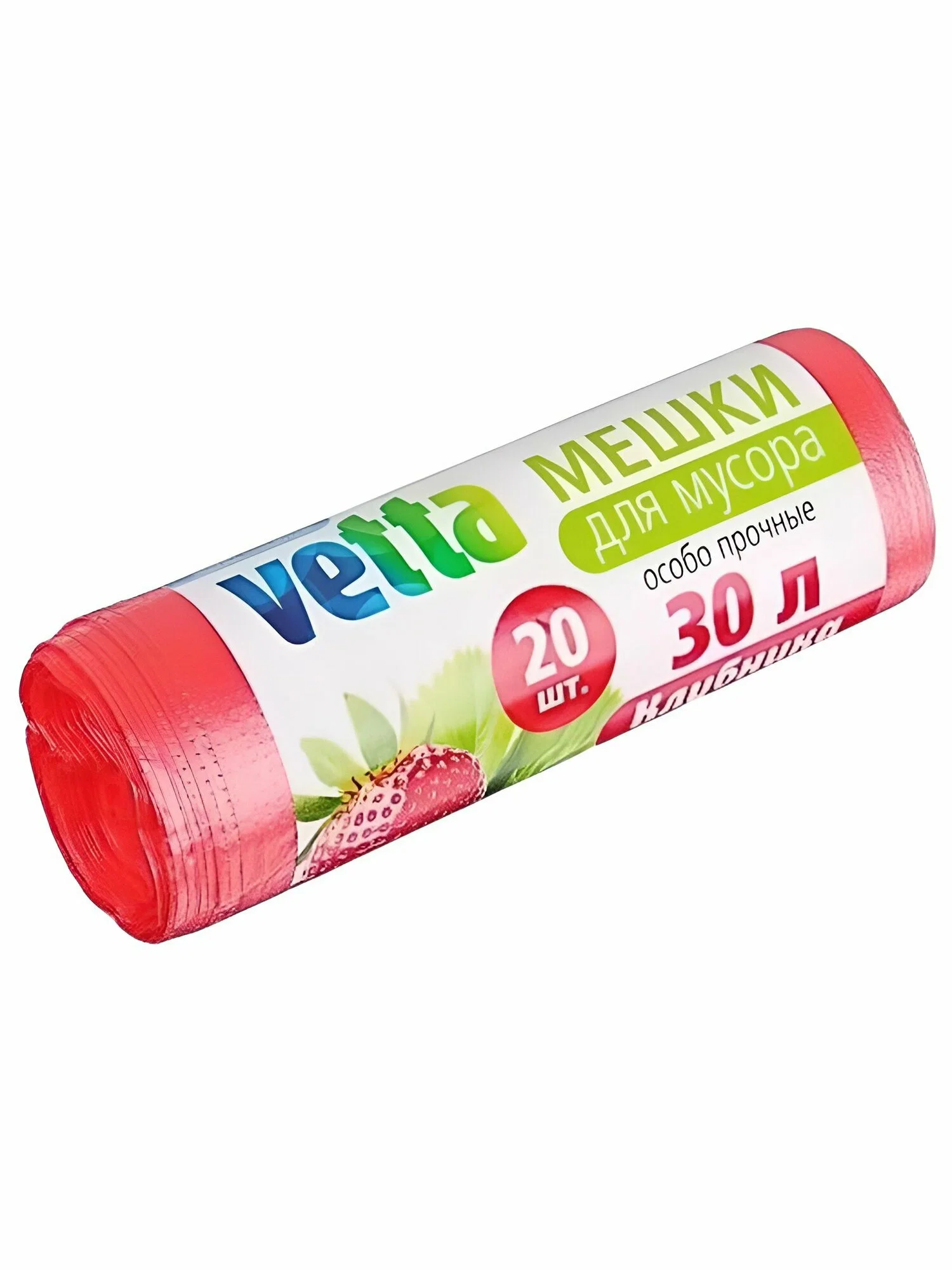 VETTA Мешки для мусора Bio 30шт, 30л, 8мкм, 4 аромата (ваниль, клубника, лимон, лаванда)