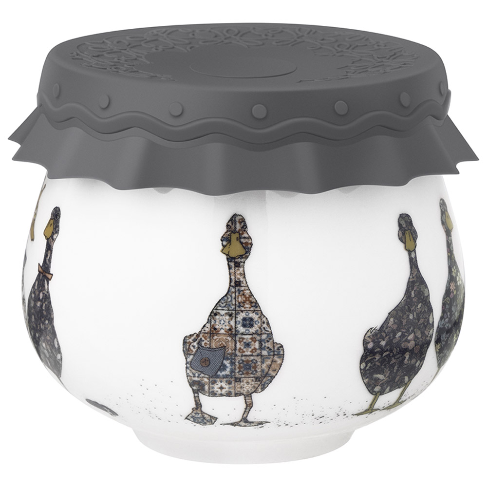 БАНКА LEFARD "FAMILY FARM" С СИЛИКОНОВОЙ КРЫШКОЙ 8*8*6,5 CM 180 МЛ