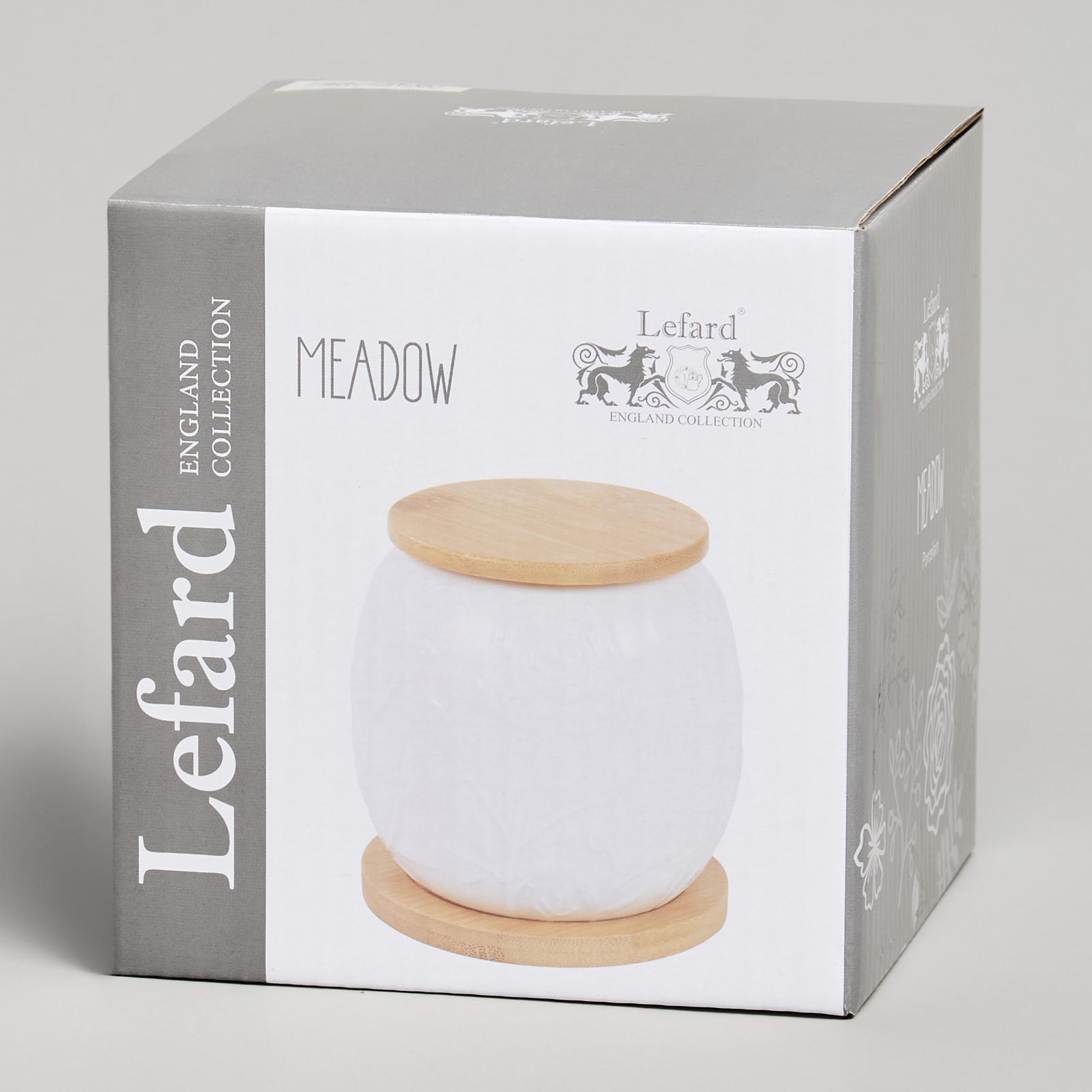 БАНКА LEFARD "MEADOW" С ДЕР.КРЫШКОЙ НА ДЕР.ПОДСТАВКЕ 10*11,5 СМ 600 МЛ