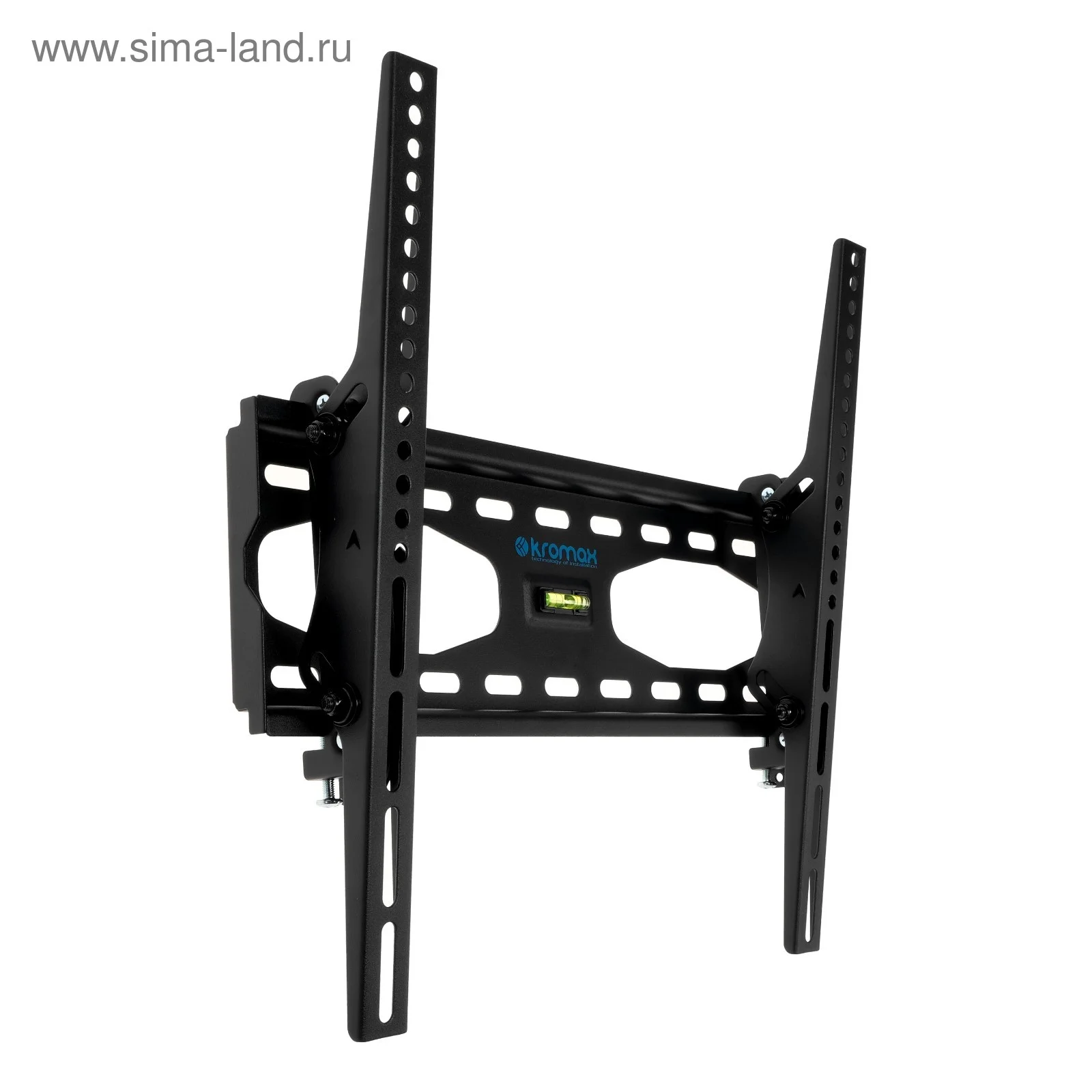 Кронштейн Kromax STAR-44 черный для TV 26"-55", настенный наклонный, max VESA 400x400, от стены 75мм, наклон ±12°