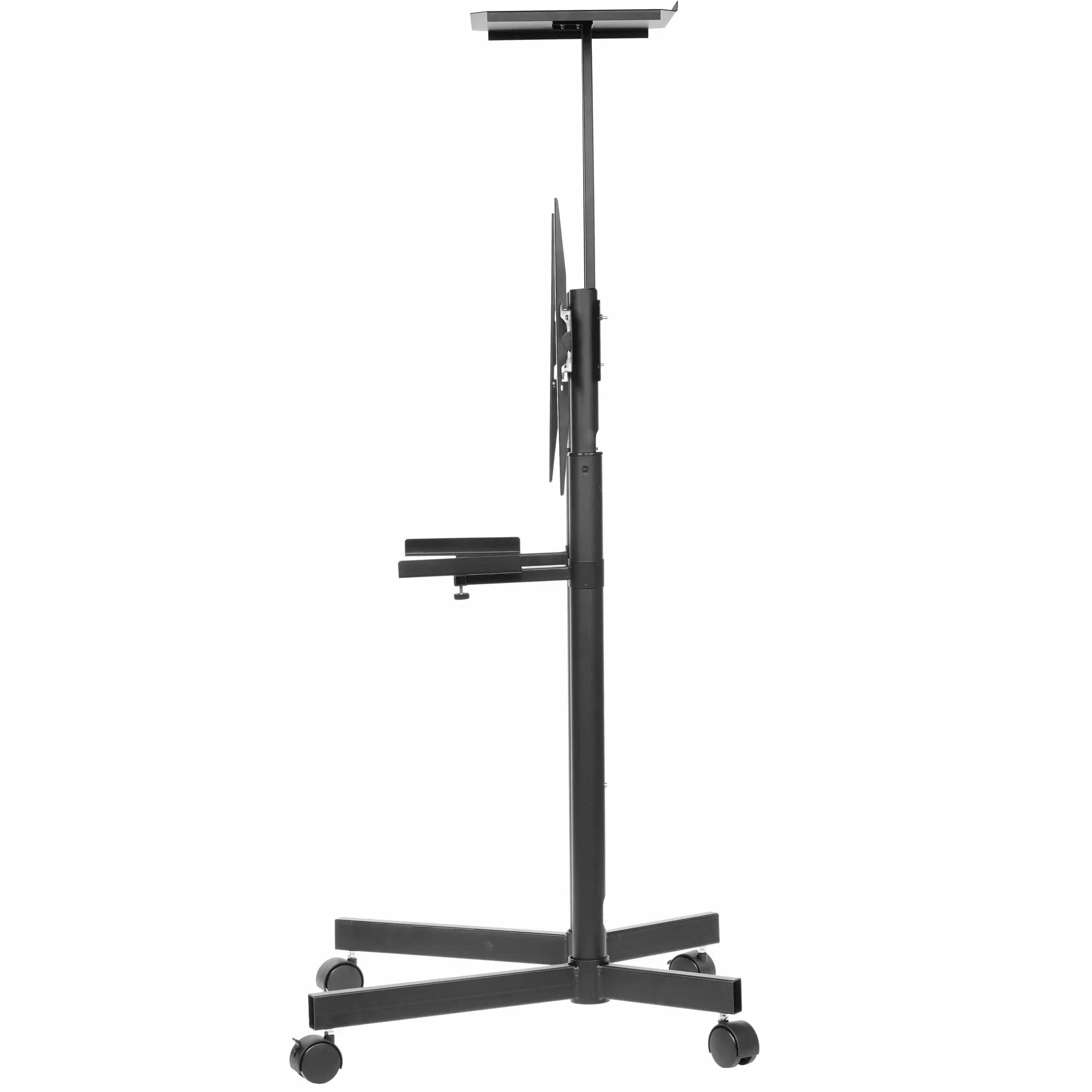 Стойка на колесах Arm media PT-STAND-8 черная для TV/LFD 32"-80", полка, max VESA 600x400, высота 1060-1500 мм