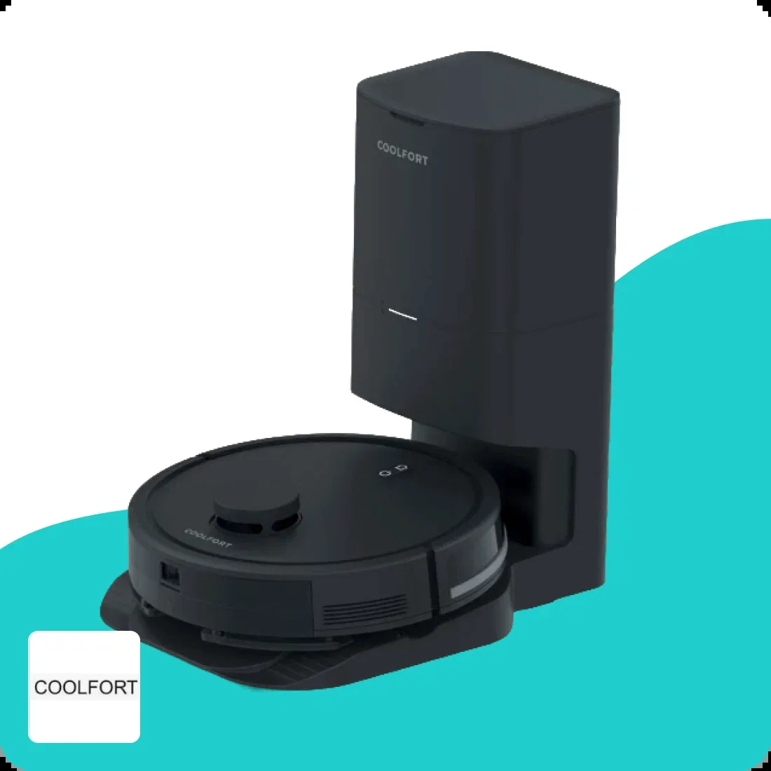 Робот-пылесос Coolfort CF-3200, 20 Вт, черный
