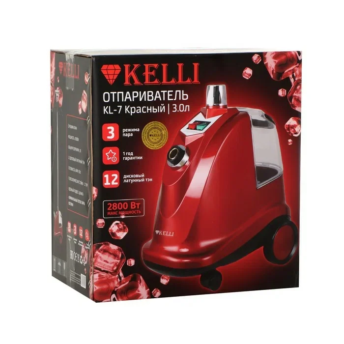 Отпариватель для одежды Kelli KL-7, красный