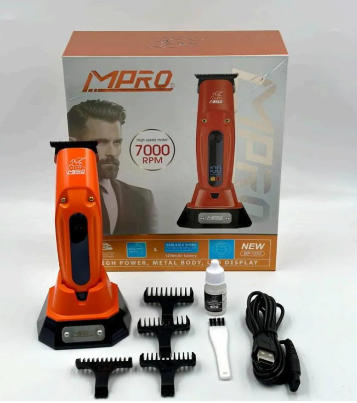 Триммер MPRO MP-1553, оранжевый, Li‑ion 1200 mAh, 80–90мин