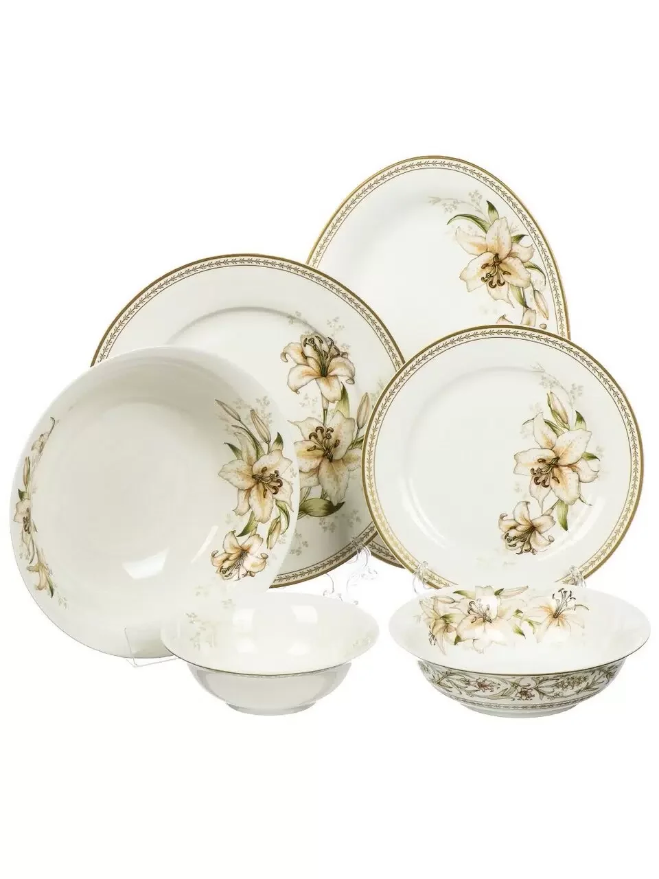 СЕРВИЗ СТОЛОВЫЙ LEFARD "LILIES" НА 6 ПЕР. 23 ПР. (КОР=2НАБ.)