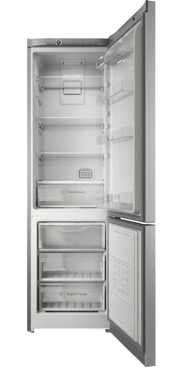 Холодильник двух кам нижн мороз Indesit ITS 4200 XB 60х196х62 No Frost,325 л серебристый