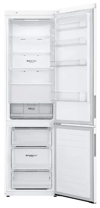 Холодильник двух кам нижн мороз LG GA-B509CQSL 2-хкамерн. белый мат 59.50х203х68.20  No Frost 419 л
