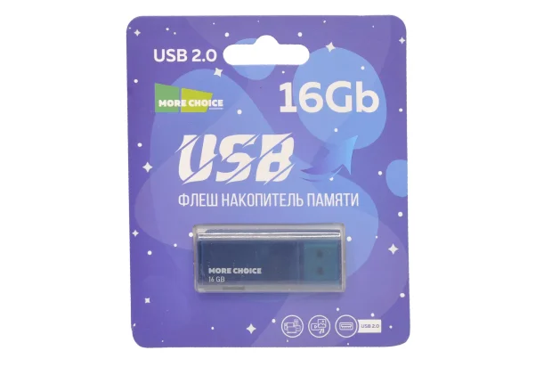 Флешка USB More Choice MF16-4 USB 16Gb 2.0 синий