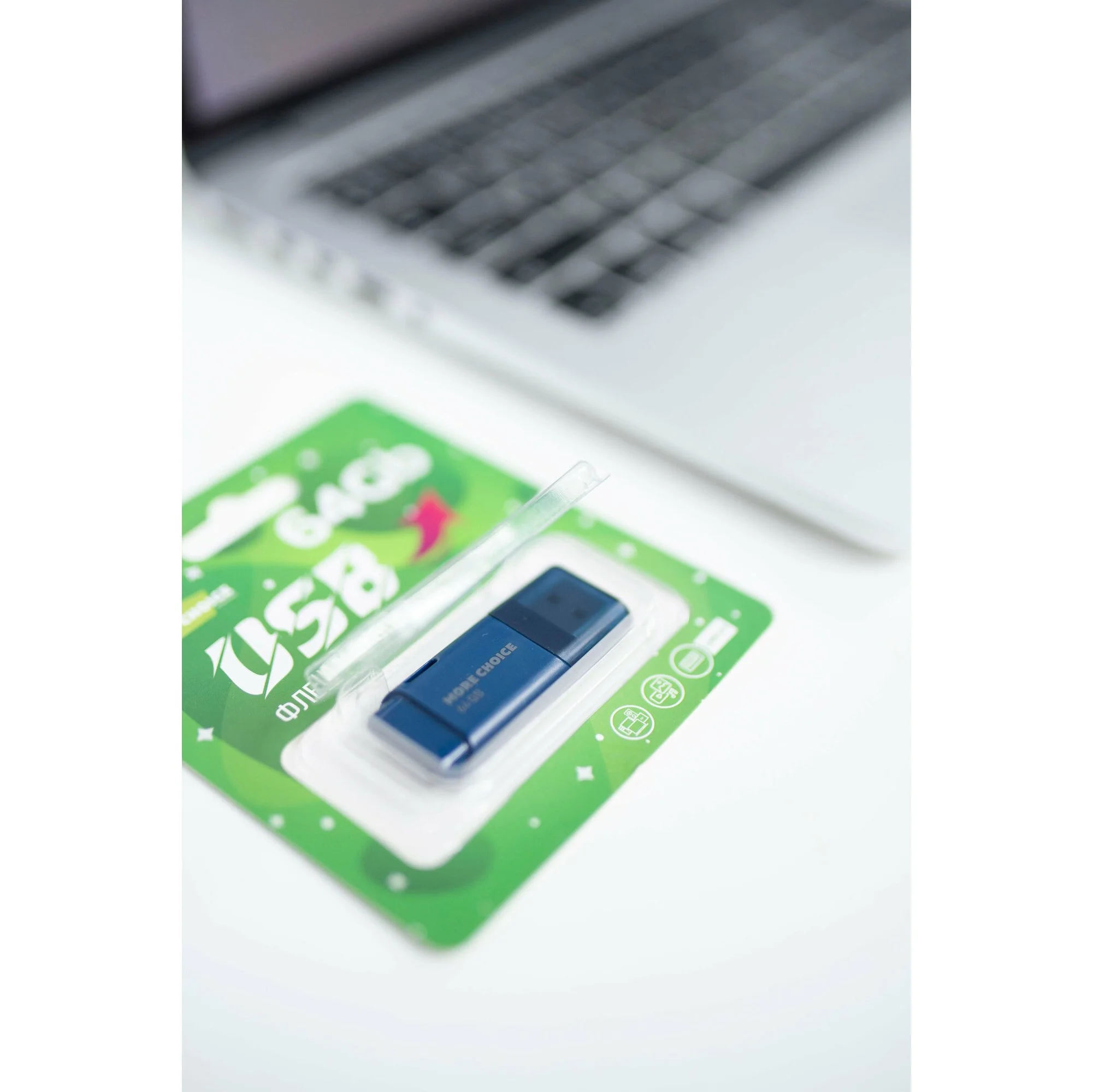 Флешка USB More Choice MF64-4 USB 64Gb 2.0 синий