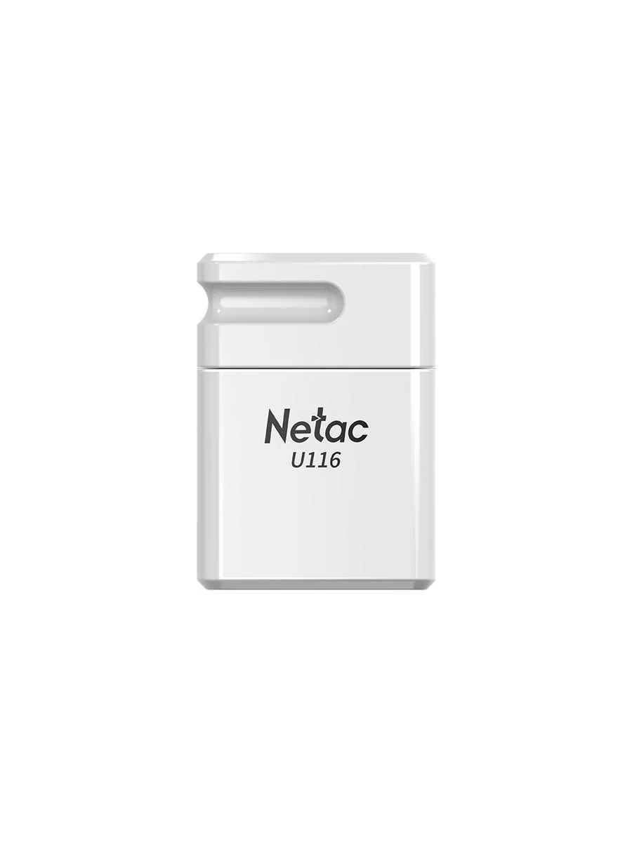Флешка USB Netac U116 (NT03U116N-004G-20WH), 4Gb, USB 2.0, R/W 70/30, белый