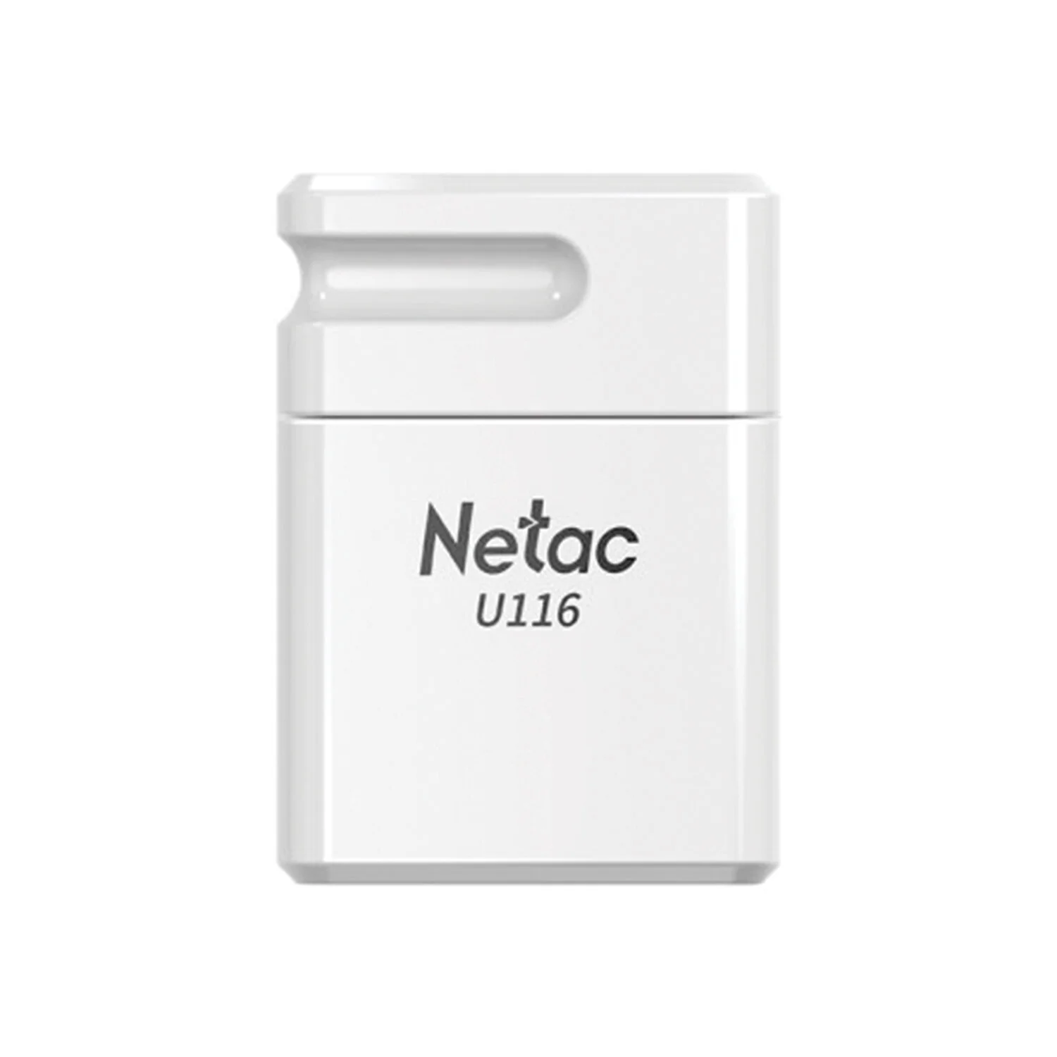 Флешка USB Netac U116 mini (NT03U116N-064G-32WH), 64Gb, USB 3.2, R/W 90/30, белый