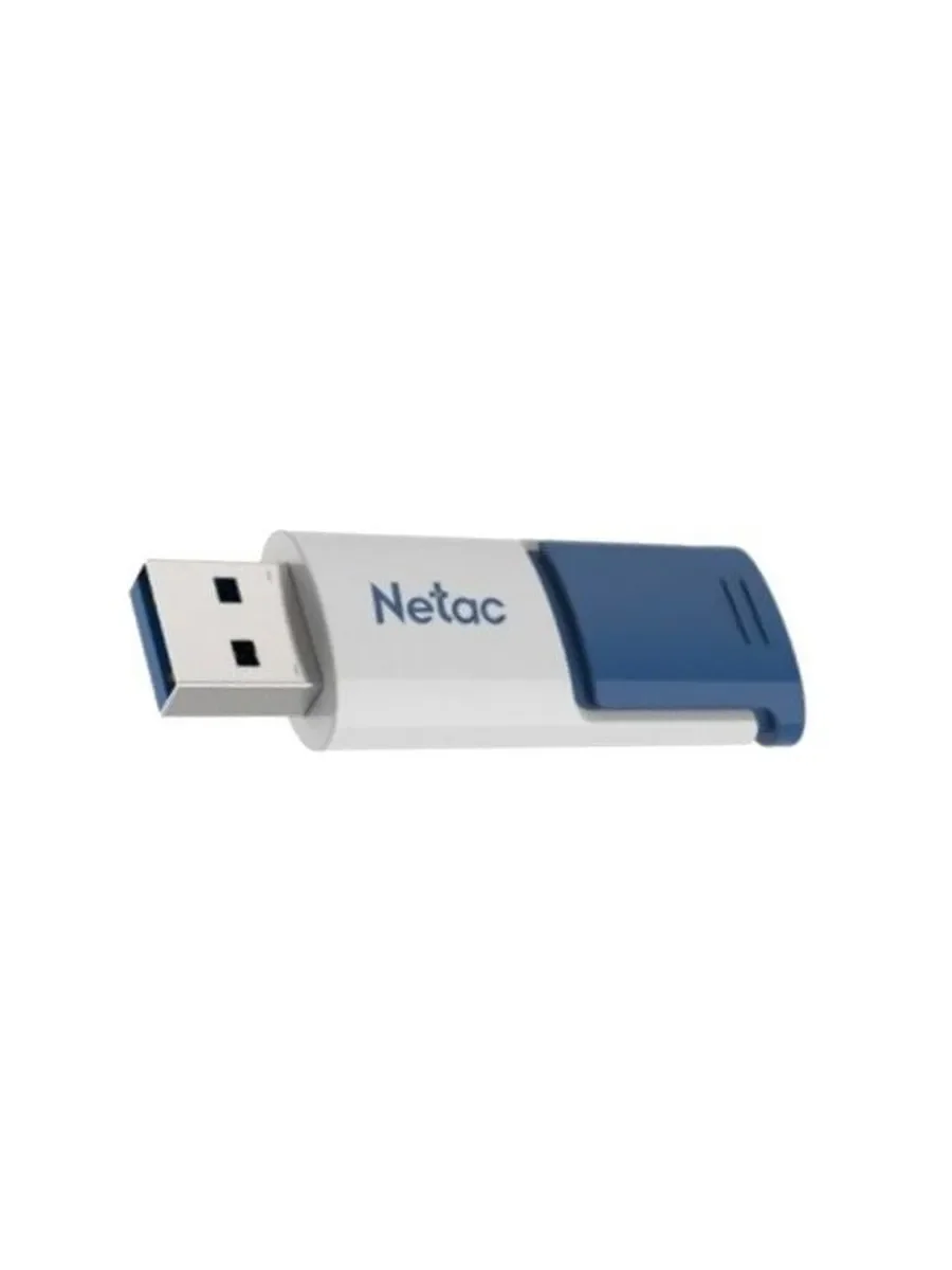 Флешка USB Netac U182 Blue (NT03U182N-032G-32BL), 32Gb, USB 3.0, R/W 70/30, синий/белый