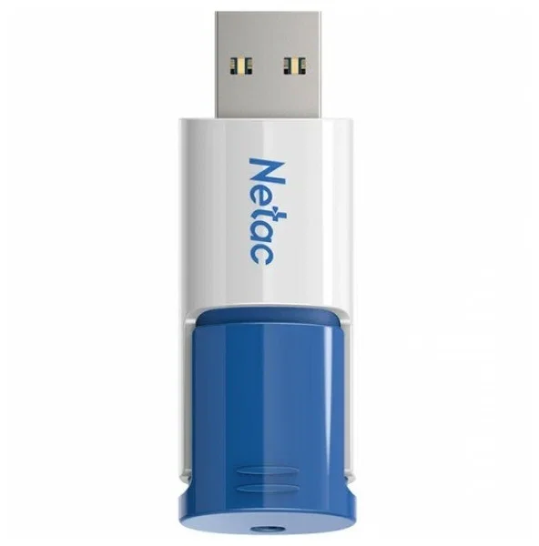 Флешка USB Netac U182 Blue (NT03U182N-064G-32BL), 64Gb, USB 3.0, R/W 70/30, белый/синий