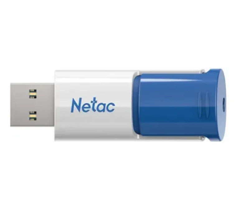 Флешка USB Netac U182 Blue (NT03U182N-064G-32BL), 64Gb, USB 3.0, R/W 70/30, белый/синий