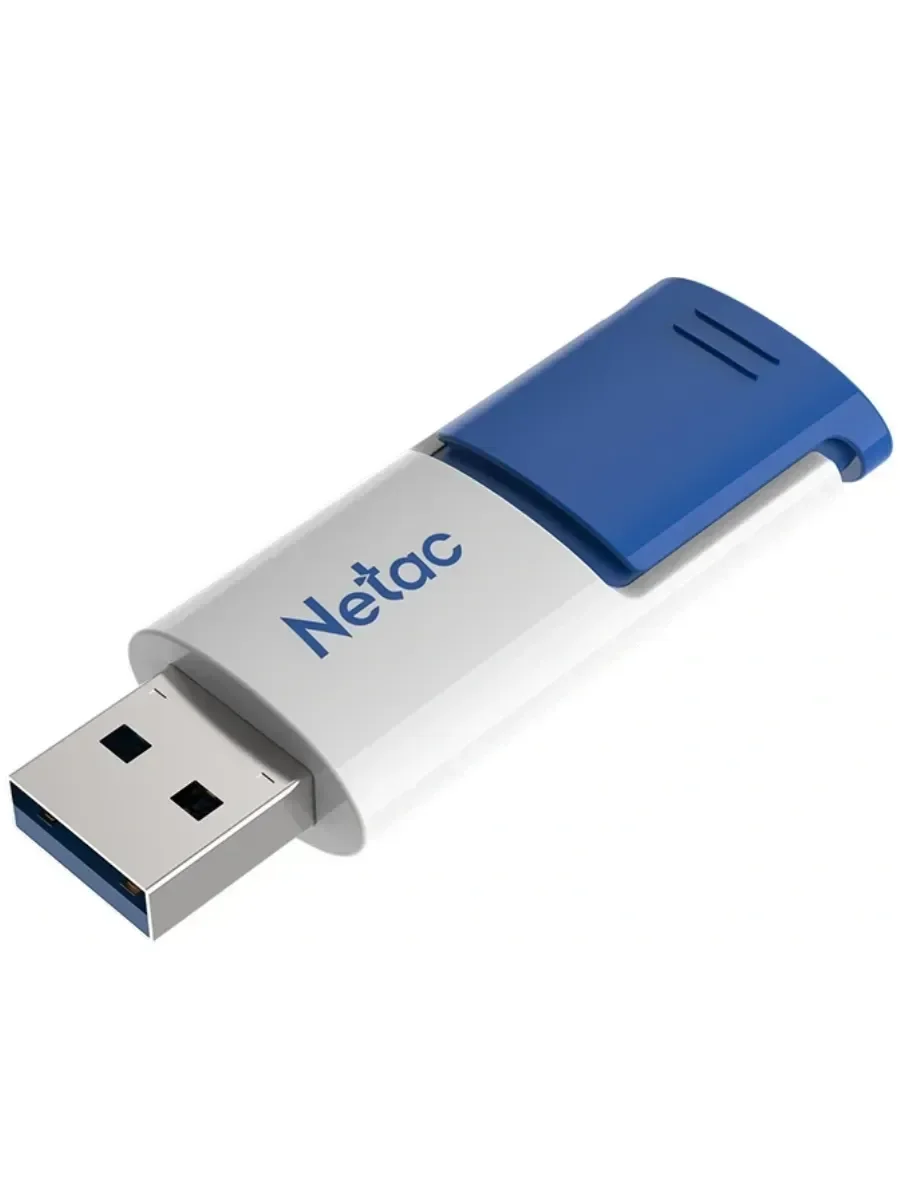 Флешка USB Netac U182 Blue (NT03U182N-256G-32BL), 256Gb, USB 3.0, R/W 70/30, белый/синий