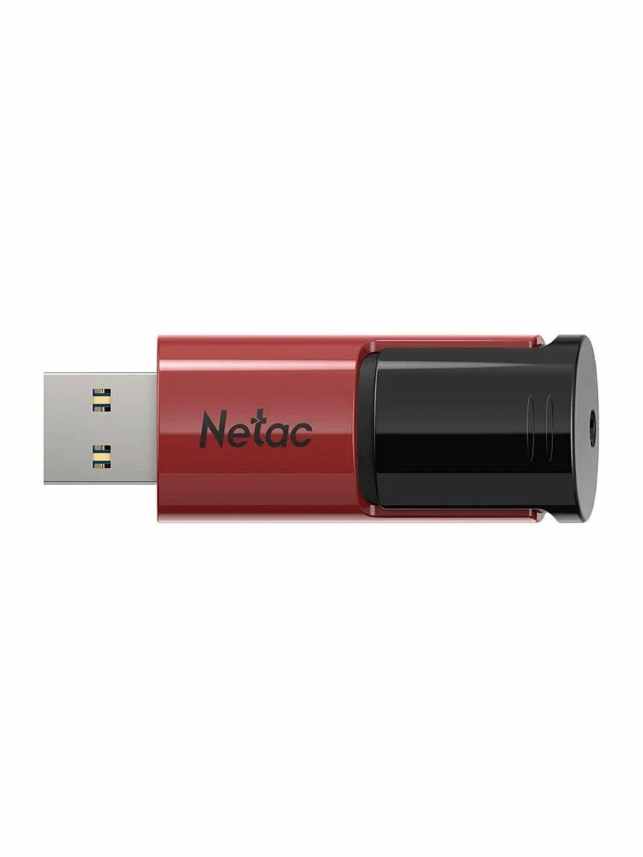Флешка USB Netac U182 красный USB 3.0 Flash 128Gb, NT03U182N-128G-32RE, выдвижной