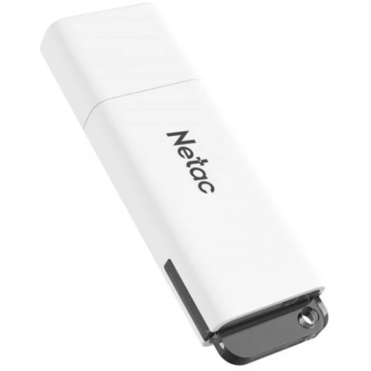 Флешка USB Netac U185 (NT03U185N-008G-20WH), 8Gb, USB 2.0, R/W 25/10, белый/серый