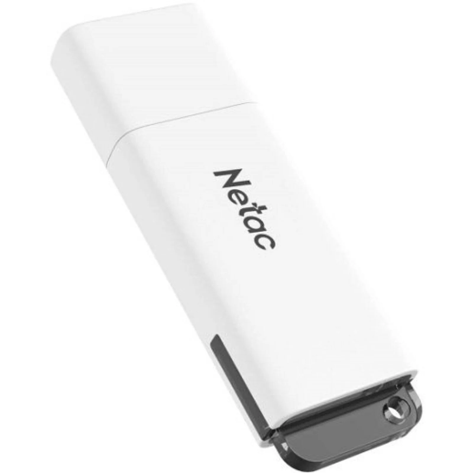 Флешка USB Netac U185 (NT03U185N-032G-20WH), 32Gb, USB 2.0, R/W 25/10, белый/серый