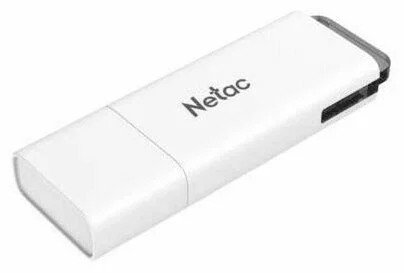 Флешка USB Netac U185 (NT03U185N-256G-30WH), 256Gb, USB 3.0, R/W 100/25, белый/серый